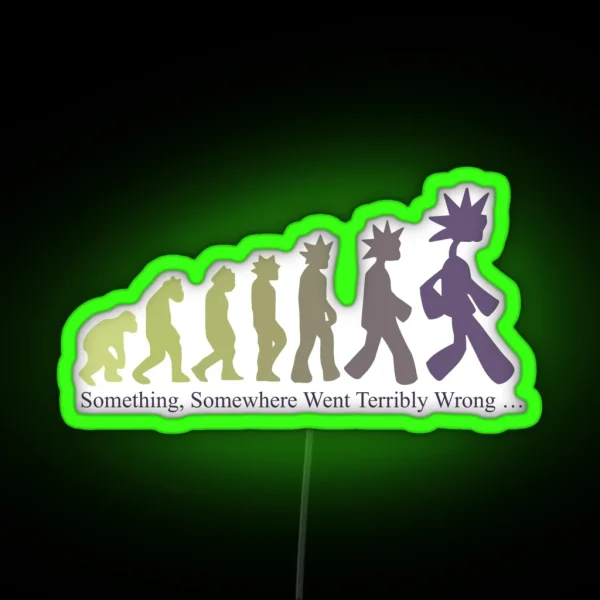 Emergency Intercom Something Somewhere Merch Purple RGB Neon Sign