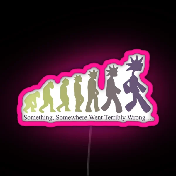 Emergency Intercom Something Somewhere Merch Purple RGB Neon Sign