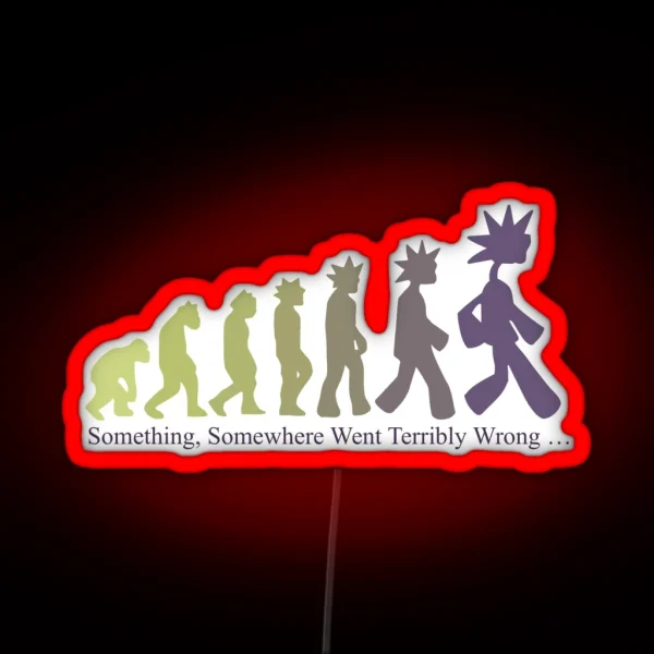 Emergency Intercom Something Somewhere Merch Purple RGB Neon Sign