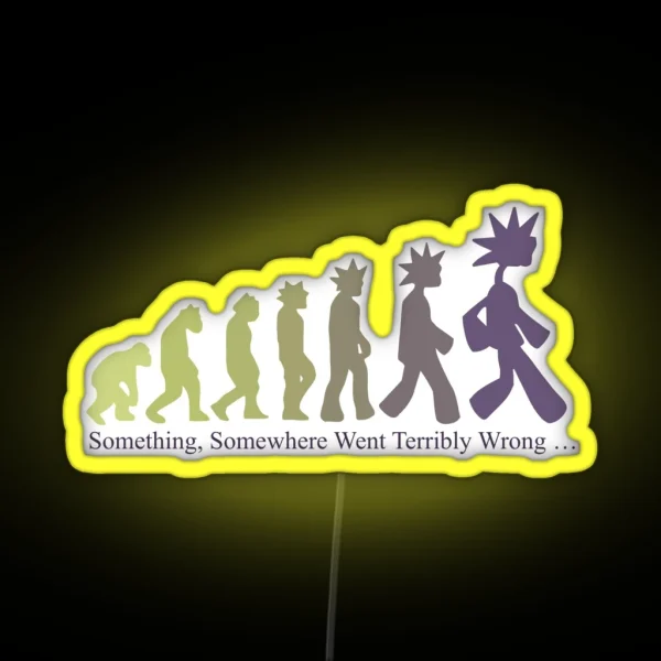 Emergency Intercom Something Somewhere Merch Purple RGB Neon Sign
