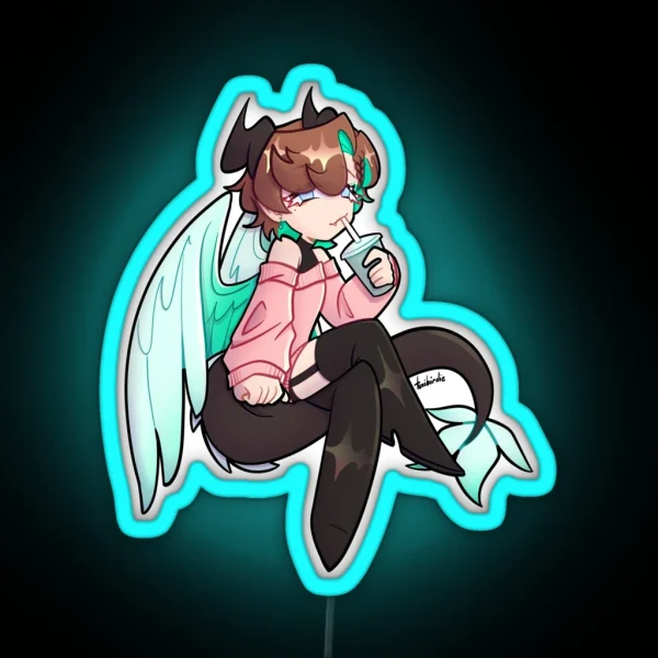 Emile Dragon Boy RGB Neon Sign