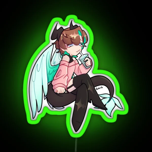 Emile Dragon Boy RGB Neon Sign