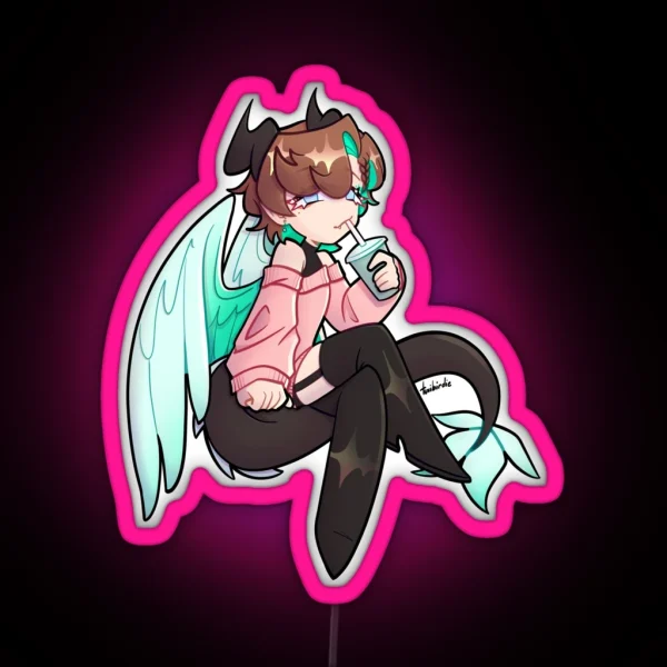 Emile Dragon Boy RGB Neon Sign