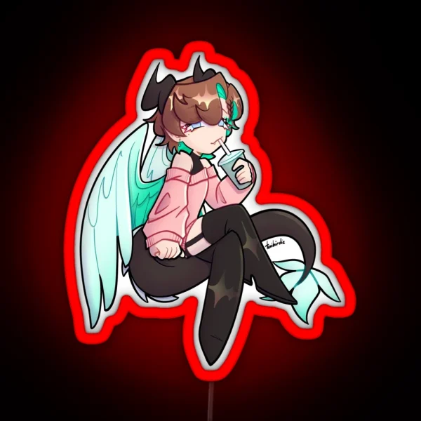 Emile Dragon Boy RGB Neon Sign