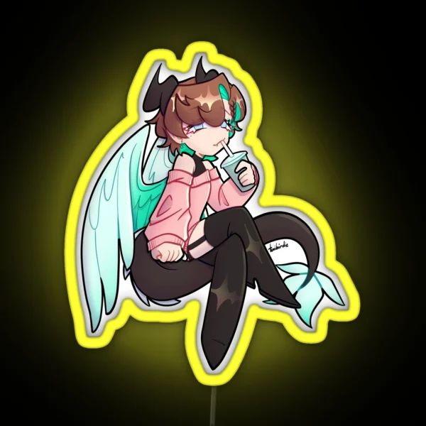 Emile Dragon Boy RGB Neon Sign