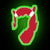 Eminem Devil Horns Logo Neon Sign with Multicolor RGB Effect