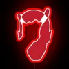 Eminem-inspired Devil Horns LED Sign in Bright Color-Changing RGB Glow