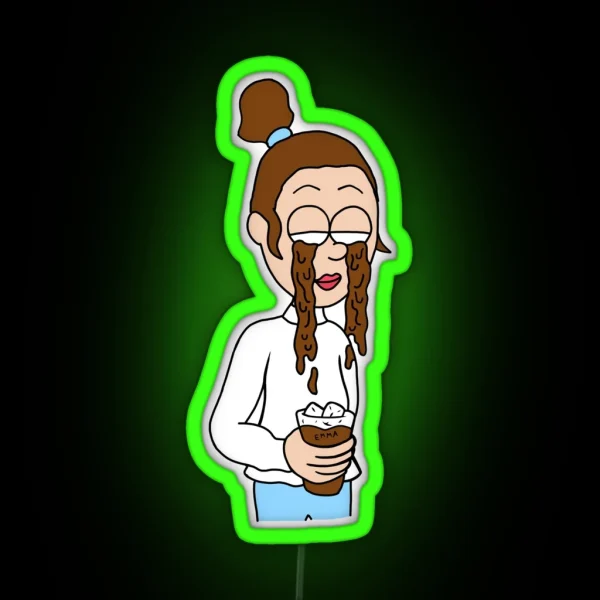 Emma Chamberlain Coffee Tears RGB Neon Sign