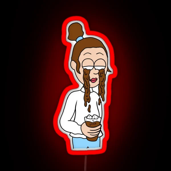 Emma Chamberlain Coffee Tears RGB Neon Sign