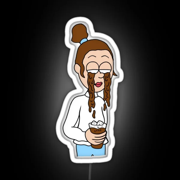 Emma Chamberlain Coffee Tears RGB Neon Sign
