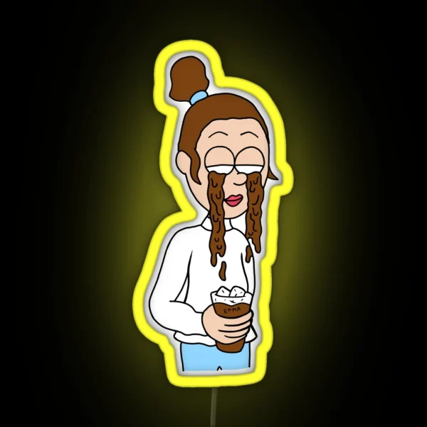 Emma Chamberlain Coffee Tears RGB Neon Sign
