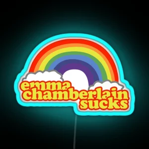 Emma Chamberlain Merch Emma Chamberlain Sucks RGB Neon Sign