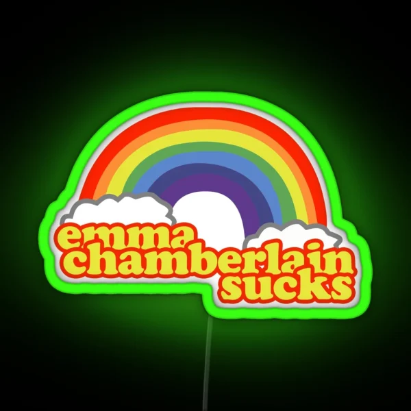 Emma Chamberlain Merch Emma Chamberlain Sucks RGB Neon Sign