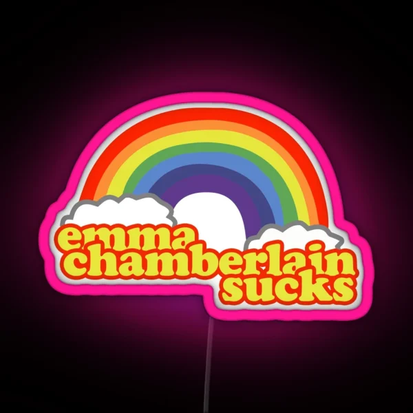 Emma Chamberlain Merch Emma Chamberlain Sucks RGB Neon Sign