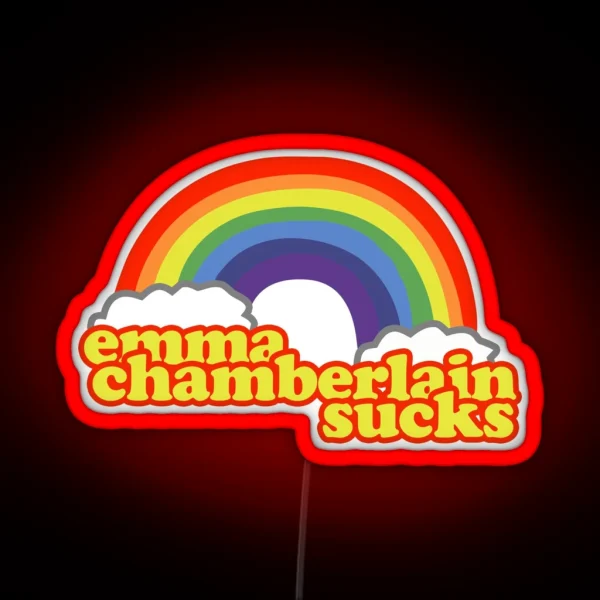Emma Chamberlain Merch Emma Chamberlain Sucks RGB Neon Sign