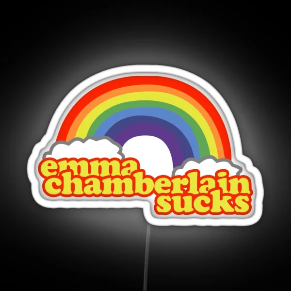 Emma Chamberlain Merch Emma Chamberlain Sucks RGB Neon Sign
