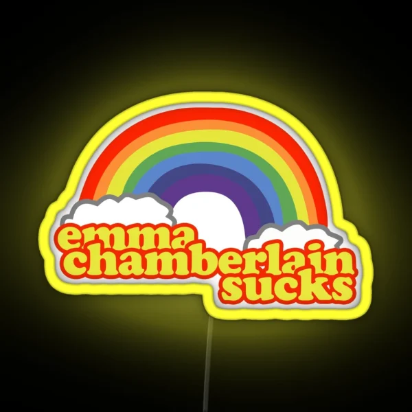 Emma Chamberlain Merch Emma Chamberlain Sucks RGB Neon Sign