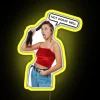 RGB LED Canvas Sign for Emma Chamberlain Inspirational Quotes Support Messages