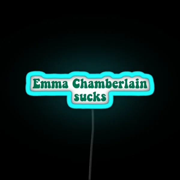 Emma Chamberlain Sucks RGB Neon Sign