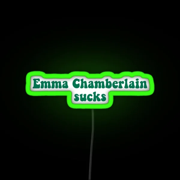 Emma Chamberlain Sucks RGB Neon Sign