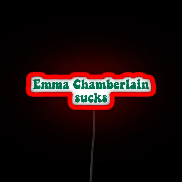 Emma Chamberlain Sucks RGB Neon Sign