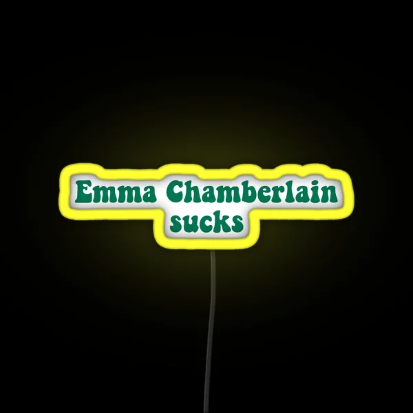 Emma Chamberlain Sucks RGB Neon Sign