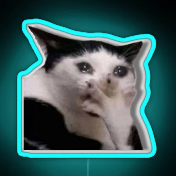 Emotional Cat RGB Neon Sign
