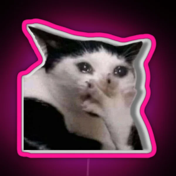Emotional Cat RGB Neon Sign