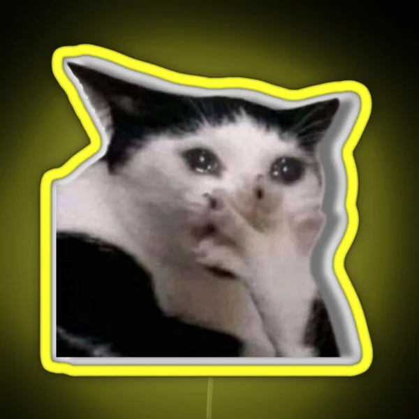 Emotional Cat RGB Neon Sign