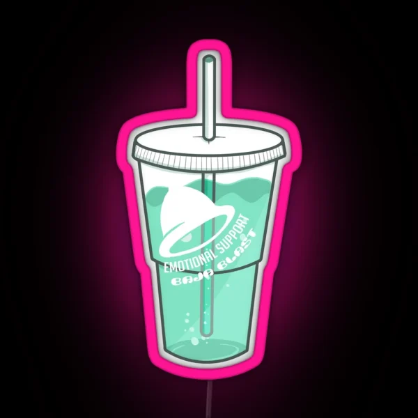 Emotional Support Baja Blast RGB Neon Sign