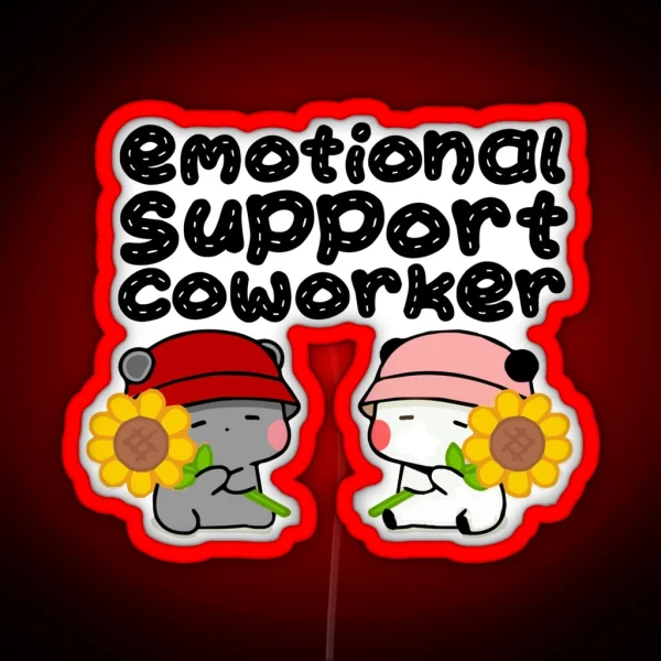 Emotional Support Coworker RGB Neon Sign