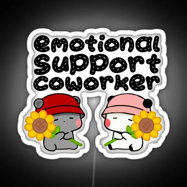 Emotional Support Coworker RGB Neon Sign