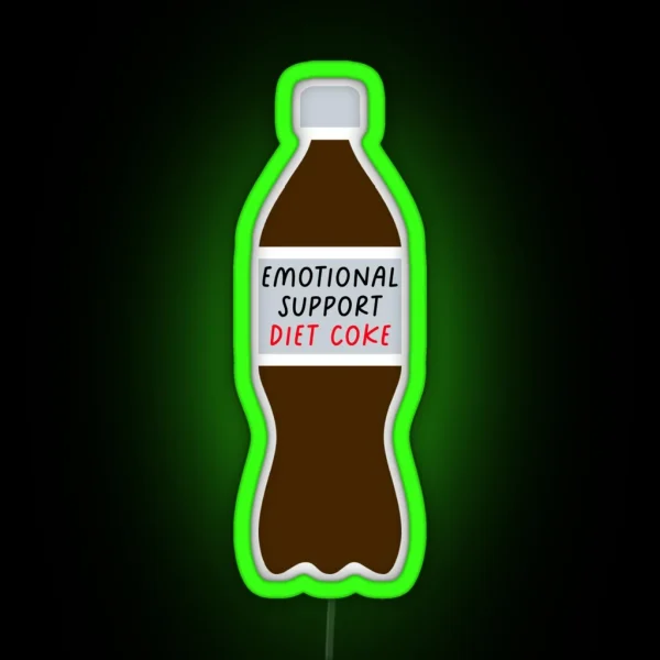Emotional Support Diet Cola RGB Neon Sign