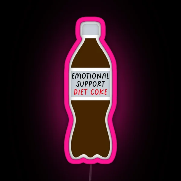 Emotional Support Diet Cola RGB Neon Sign