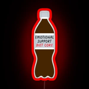 Emotional Support Diet Cola RGB Neon Sign