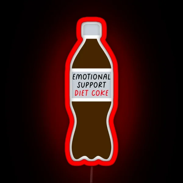 Emotional Support Diet Cola RGB Neon Sign