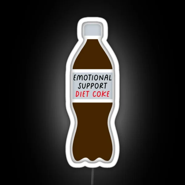 Emotional Support Diet Cola RGB Neon Sign