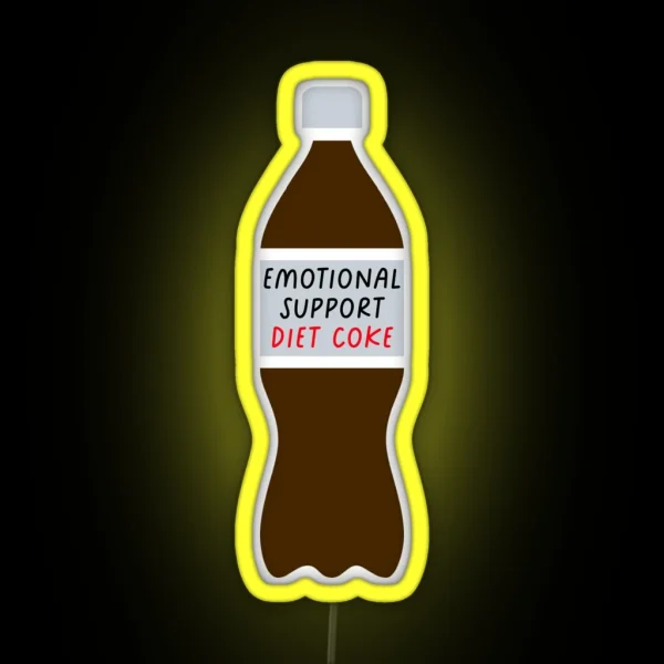 Emotional Support Diet Cola RGB Neon Sign