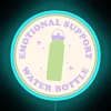 Neon Accent Wall Sign with Vibrant Green Purple RGB Design