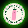 Emotional Support Neon Sign Water Bottle led for Mental Wellness Promotion