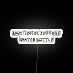 Emotional Support Water Bottle RGB Neon Sign