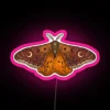 Vibrant Emperor Moth Design RGB Neon Sign for Home Decor