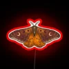 Glittering Emperor Moth Wing Design LED Neon Sign with RGB Lighting
