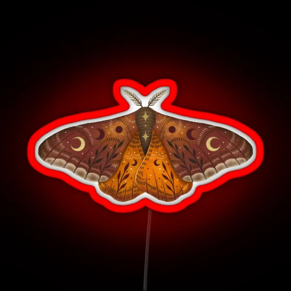 Emperor Moth RGB Neon Sign