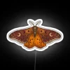 Unique Emperor Moth Inspired RGB Neon Sign Wall Decor Accent