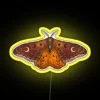 Vibrant Emperor Moth LED Sign with Color Changing Neon Lighting
