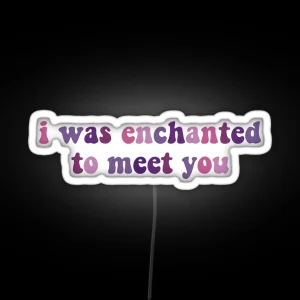 Enchanted Lyrics RGB Neon Sign