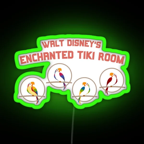 Enchanted Tiki Room Birds RGB Neon Sign