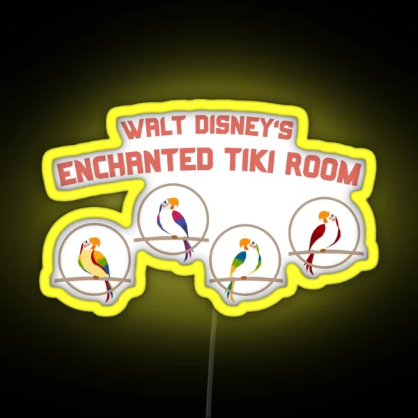 Enchanted Tiki Room Birds RGB Neon Sign