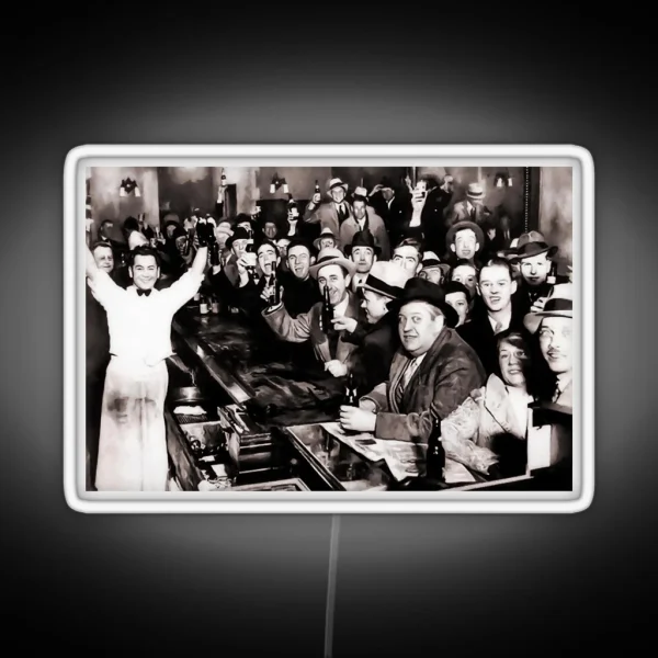 End Of Prohibition Party At Local Bar 1933 RGB Neon Sign
